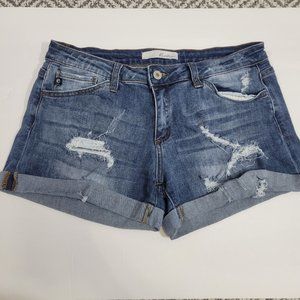 Kancan Distressed Denim Shorts size 28